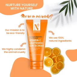 NutriGlow Advanced Organics Vitamin C Lightening Sun Screen SPF 50 PA+++ image 4