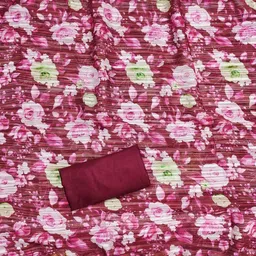 VARNI FABRICS Embroidered Art Silk Unstitched Dress Material image 3