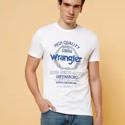 Wrangler Bright White Cotton Regular Fit Printed T-Shirt-picture-10