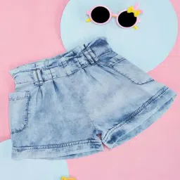 Pantaloons Junior Blue Cotton Regular Fit Shorts-image-24