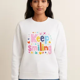 Anikmart Typography Printed Round Neck Cotton Pullover Sweatshirt-picture-37