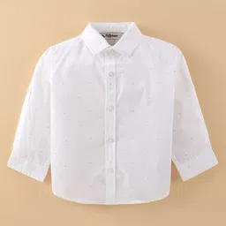 ToffyHouse 100% Cotton Full Sleeves Shirt & Trouser Set with Suspender & Bow - Pink Yellow & White image 2