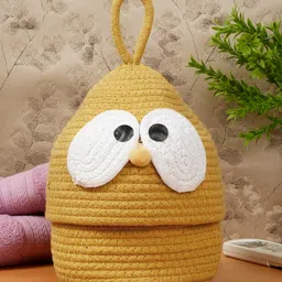 FABINALIV Kids Mustard Cartoon Design Multipurpose Foldable Organiser with Lid image 2