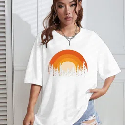 AAHWAN Women Printed Applique T-shirt-picture-18