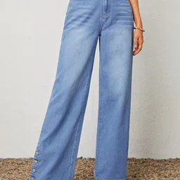 Kotty Women Straight Fit High-Rise Stretchable Jeans-image-68