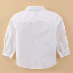 ToffyHouse 100% Cotton Full Sleeves Shirt & Trouser Set with Suspender & Bow - Pink Yellow & White image 3