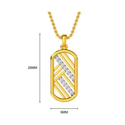 KISNA DIAMOND AND GOLD JEWELLERY Women 18KT Diamond Pendant image 4