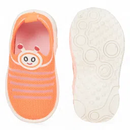 Lil Lollipop Alien Patch Detailed Musical Booties - Orange image 5