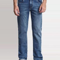Mufti Men Slim Fit Mid-Rise Light Fade Stretchable Jeans-picture-40