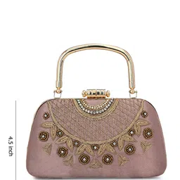 FOR THE BEAUTIFUL YOU Embellished Box Clutch image 5