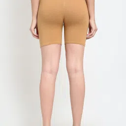 Gracit Beige & Yellow Cotton Sports Shorts - Pack Of 3 image 3