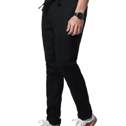 The Souled Store Black Regular Fit Trackpants image 3