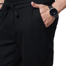 The Souled Store Black Regular Fit Trackpants image 4