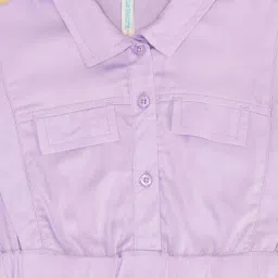 Pantaloons Junior Lilac Cotton Regular Fit Frock Dress image 4