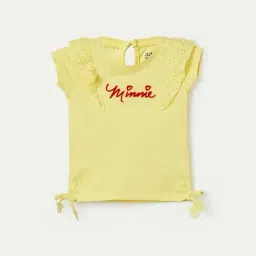 Juniors by Lifestyle Kids Yellow Patch Regular Fit Top-image-34
