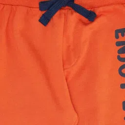 Pantaloons Baby Orange Cotton Printed Trackpants image 4