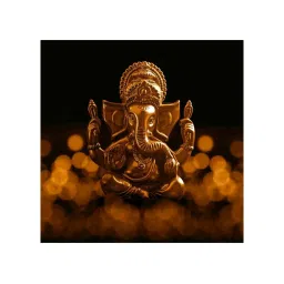 999store Brown & Black Ganesha Background Bubble Wall Paintings image 2