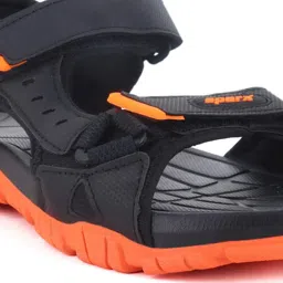 Sparx Men's Black Floater Sandals image 4