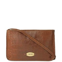Hidesign Claea W3 Tan Textured Leather Sling Bag-picture-17