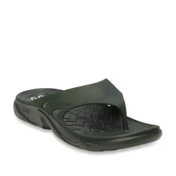 Doubleu Men's Olive Flip Flops image 4