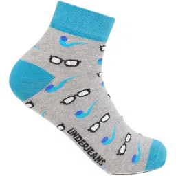 UnderJeans by Spykar Grey Printed Socks-picture-19