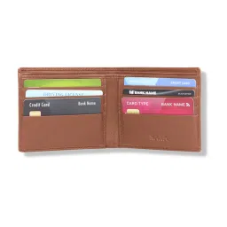 Kara Tan Formal Leather Bi-Fold Wallet For Men image 4