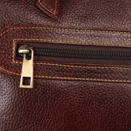 Genwayne Brown Leather Large Tote Bag image 4