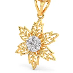 Candere By Kalyan Jewellers 18k Yellow Gold and Cubic Zirconia Pendant for Women image 4
