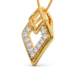 Candere By Kalyan Jewellers 18k Yellow Gold and Cubic Zirconia Pendant for Women image 4