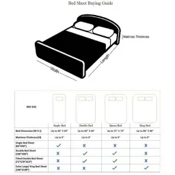 Swayam Printed Beige 200 TC Cotton King Bedsheet with 2 Pillow Covers image 4