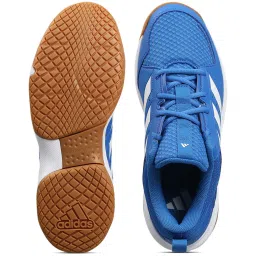 Adidas Men's Ligra 7 Blue Indoor Court Shoes image 4