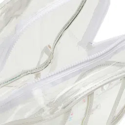 Ginger by Lifestyle White Solid Medium Backpack image 4