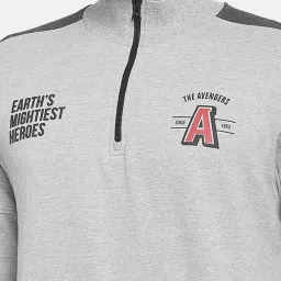 SF Jeans by Pantaloons Grey Slim Fit Printed Sweatshirt image 4