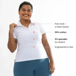 BlissClub Women White The Last Tee - Polo Neck image 4