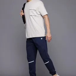 HRX by Hrithik Roshan Men Brand-Logo Print Joggers image 4