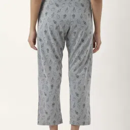 Dreamz by Pantaloons Grey Pink Cotton Printed Pyjamas image 4