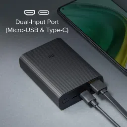 Xiaomi PB1022ZM 10000mAh Triple Port Pocket Power Bank Pro (Black) image 4