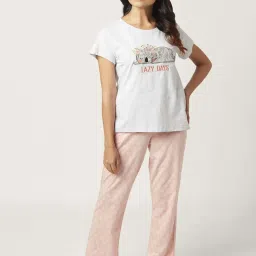 Dreamz by Pantaloons Grey Cotton Embroidered T-Shirt image 4