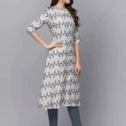 Stylum Grey Printed A Line Kurta image 4
