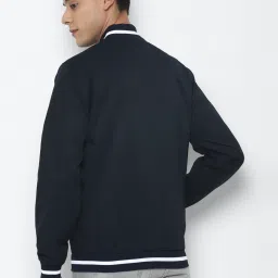 Allen Solly Navy Cotton Regular Fit Jacket image 2