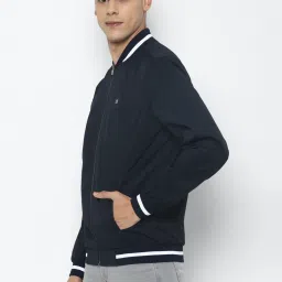 Allen Solly Navy Cotton Regular Fit Jacket image 3
