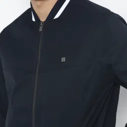 Allen Solly Navy Cotton Regular Fit Jacket image 4