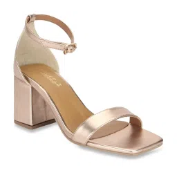 Truffle Collection Women's Golden Ankle Strap Sandals image 1