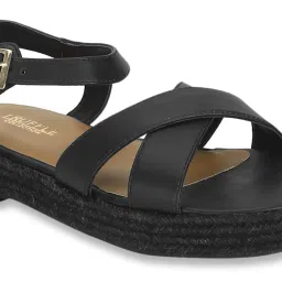 Truffle Collection Women's Black Ankle Strap Sandals image 4