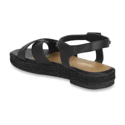 Truffle Collection Women's Black Ankle Strap Sandals image 5