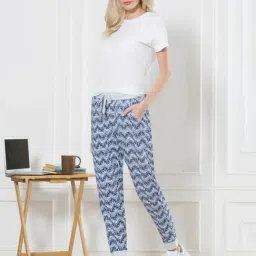 Van Heusen Blue Slim Fit Joggers image 3