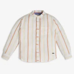 Ed-a-Mamma Boys Multicolor Cotton Striped Shirt-picture-16