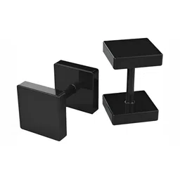 JaiShree Jewels Men Rhodium-Plated Square Shaped Studs-image-85