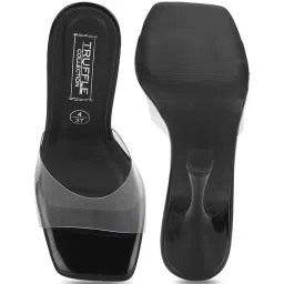 Truffle Collection Women's Black Casual Sandals image 3