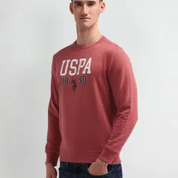 U.S. Polo Assn. Denim Co. Red Cotton Regular Fit Printed Sweatshirt image 3